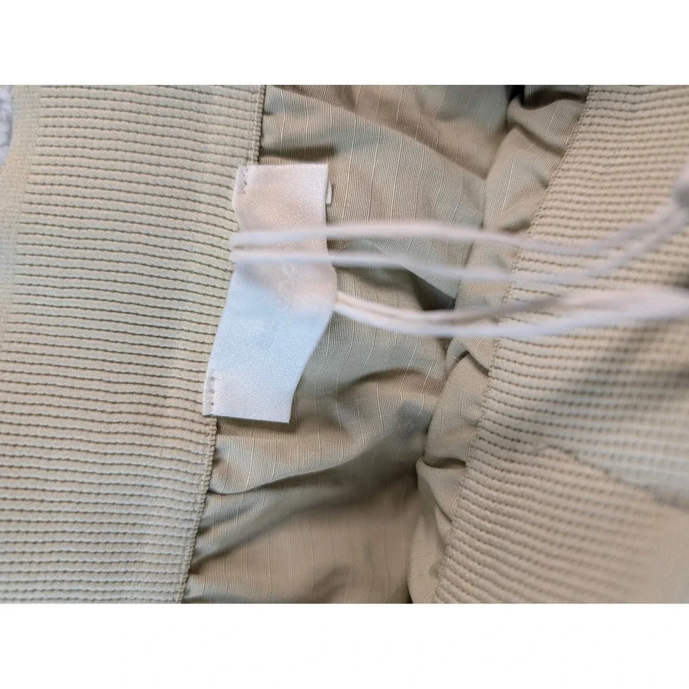 An Action A Day Tapered Utility Cargo Pants Off White Ripstop Cropped L Gorpcore